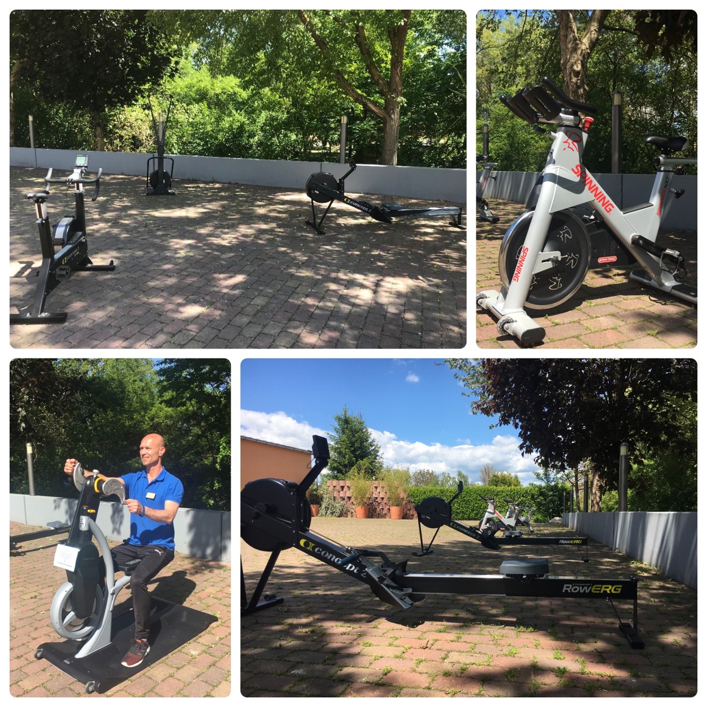Cardiotraining auf unserer Terrasse