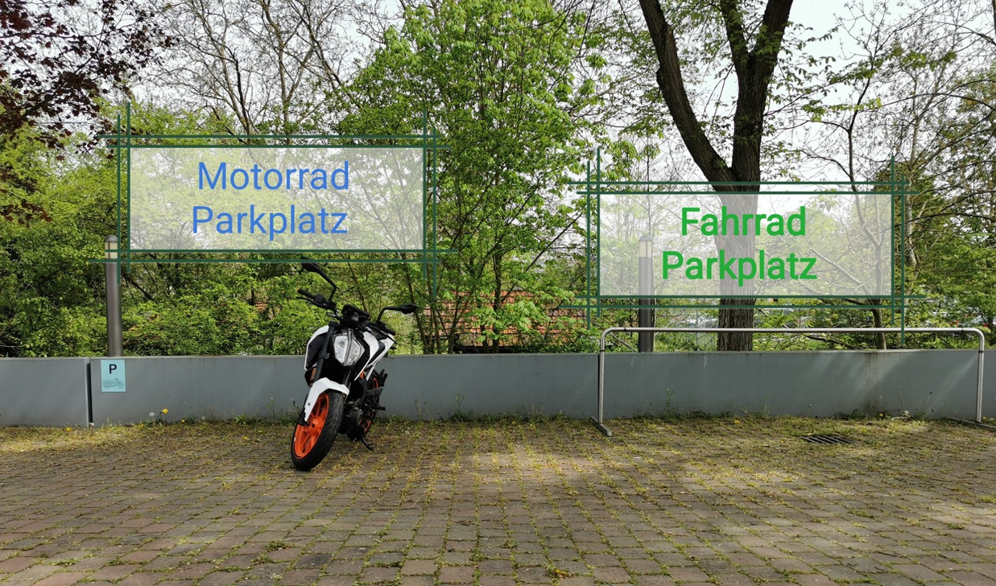 Zweirad Parkplätze
